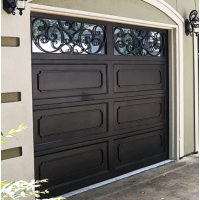 Rectangular shape garage door 9'x8' (double car) with rails and openers